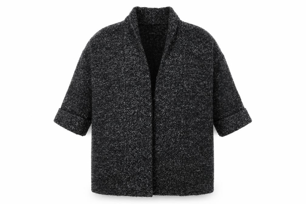 Womens UK Size 10 New Look Grey Overcoat
