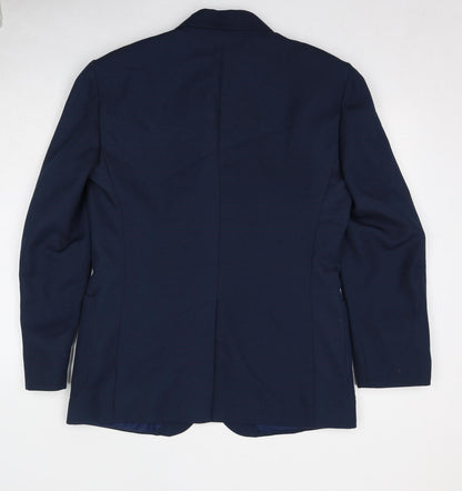 Classis Man Mens Blue Polyester Jacket Suit Jacket Size 40 Regular