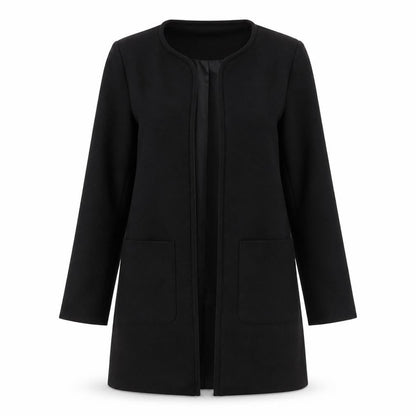 Womens UK Size 6 H&M Black Overcoat