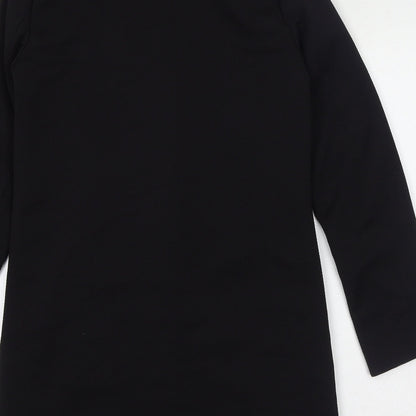 Womens UK Size 6 H&M Black Overcoat