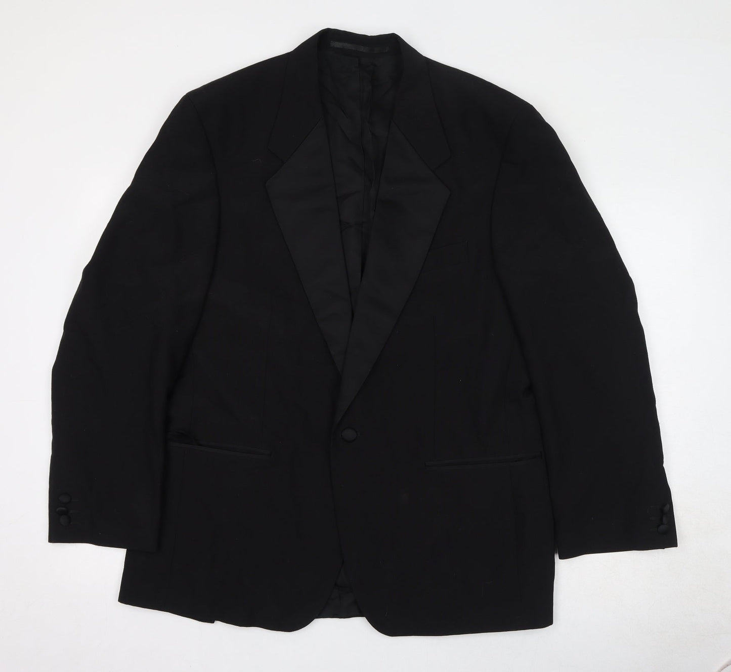 Mens UK Size 42 Burton Regular Black Suit Jacket