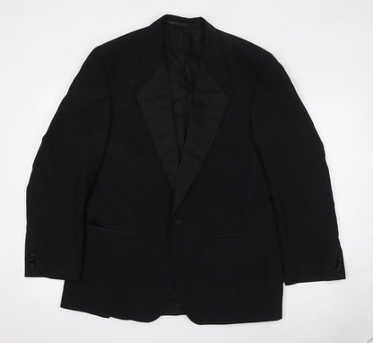 Mens UK Size 42 Burton Regular Black Suit Jacket