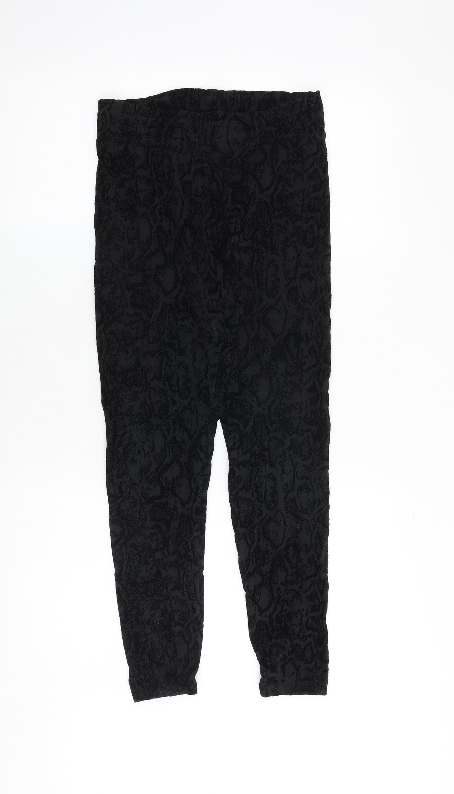 Womens UK Size 10 Marks and Spencer Regular Fit  Black Trousers