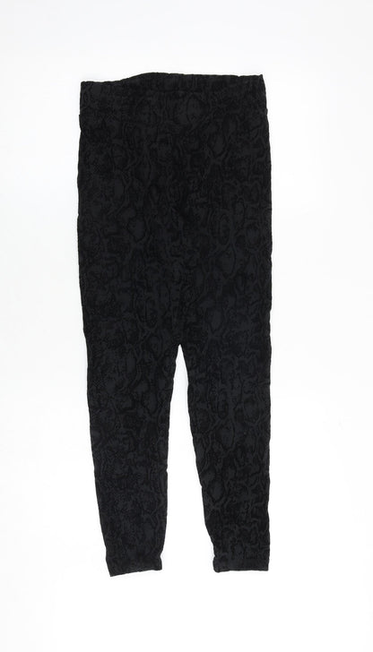 Womens UK Size 10 Marks and Spencer Regular Fit  Black Trousers