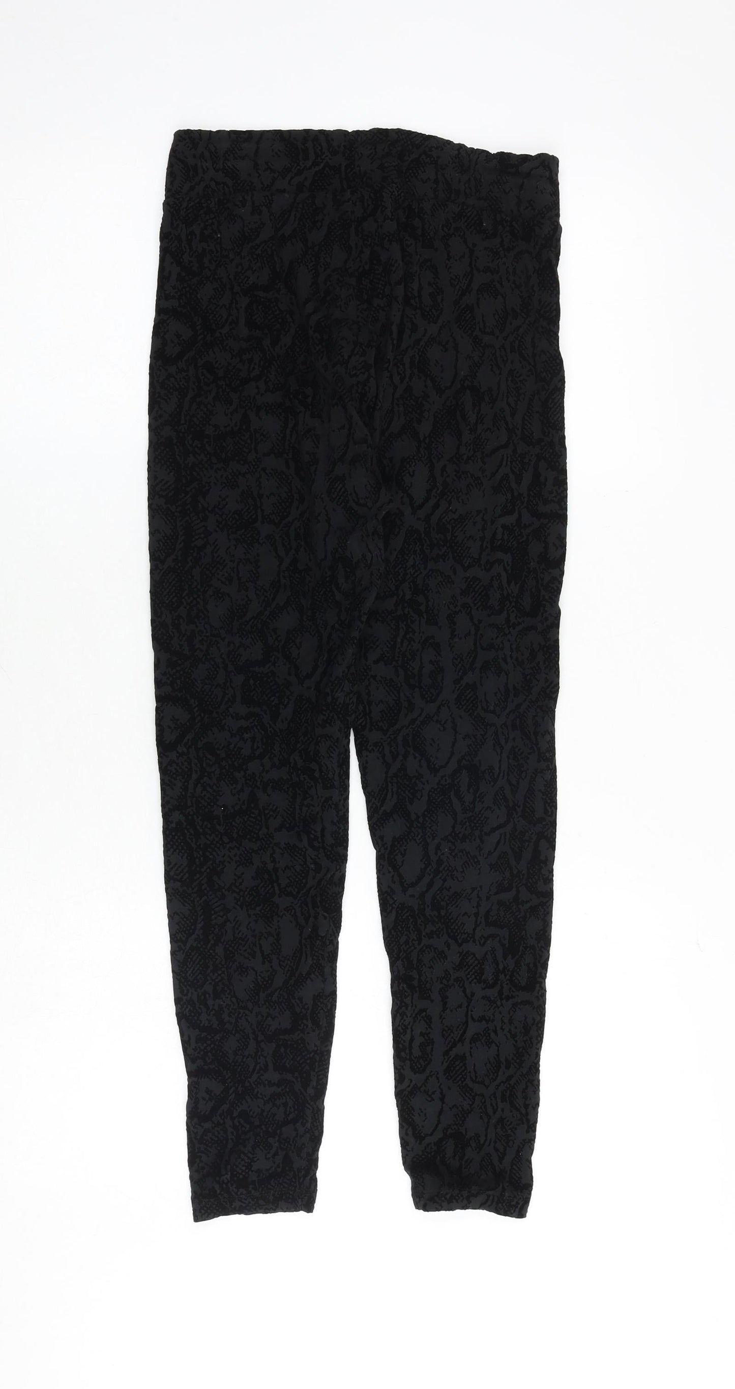 Womens UK Size 10 Marks and Spencer Regular Fit  Black Trousers