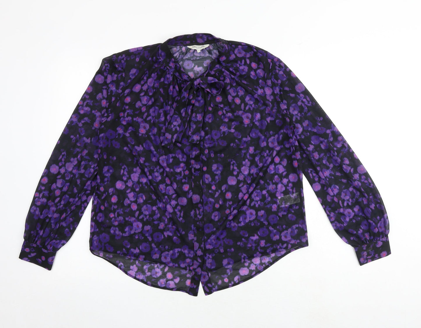 Womens UK Size M Great Plains Multicoloured Basic Blouse