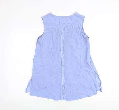 Womens UK Size 10 Phase Eight Blue Basic Blouse