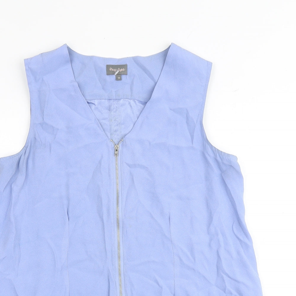 Womens UK Size 10 Phase Eight Blue Basic Blouse