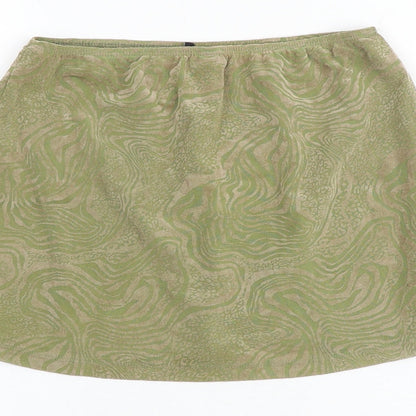 Motel Womens Multicoloured Geometric Polyester Mini Skirt Size S