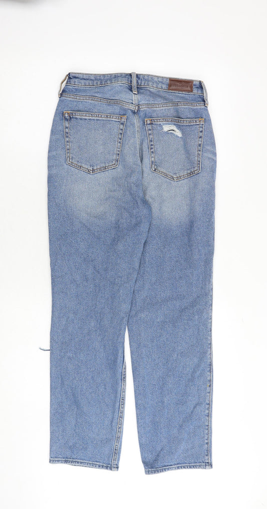 Hollister Womens Blue Cotton Straight Jeans Size 26 in Regular Zip