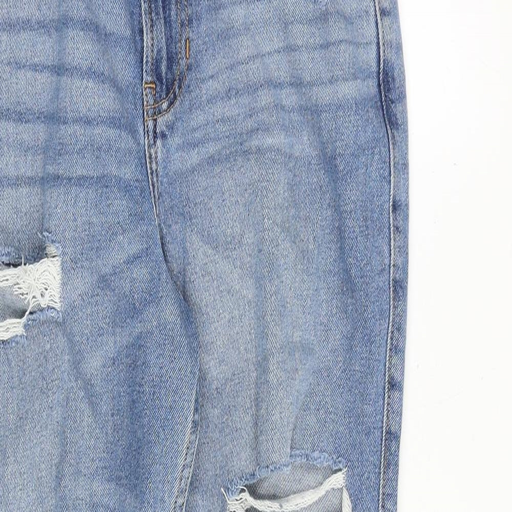 Hollister Womens Blue Cotton Straight Jeans Size 26 in Regular Zip