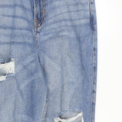 Hollister Womens Blue Cotton Straight Jeans Size 26 in Regular Zip
