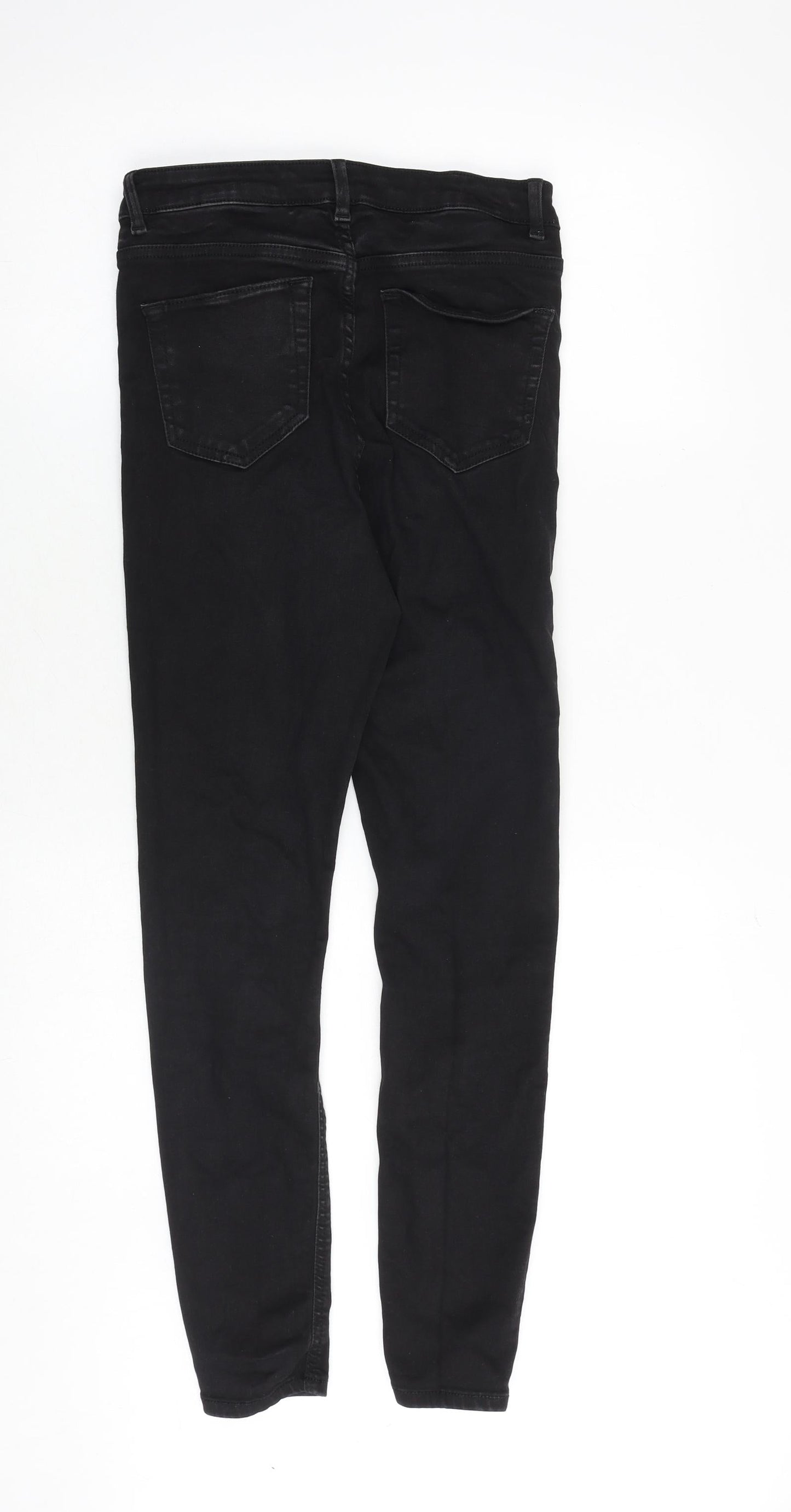 ASOS Womens Black Cotton Skinny Jeans Size 28 in Slim Zip