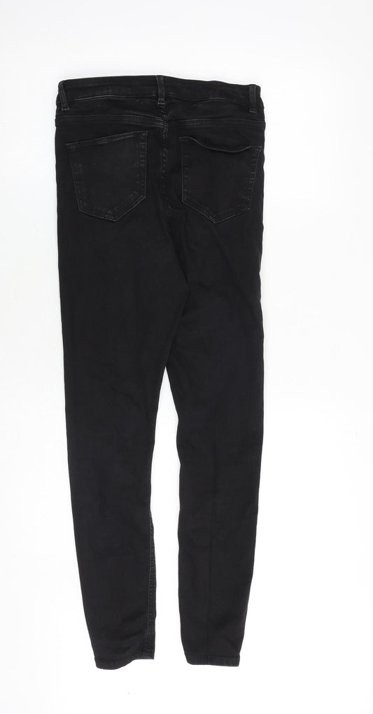ASOS Womens Black Cotton Skinny Jeans Size 28 in Slim Zip