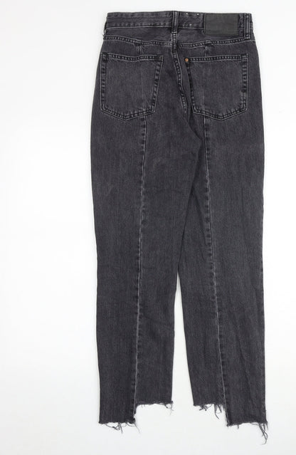 Womens UK Size 26 in H&M Regular Fit Straight Grey Jeans