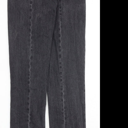 Womens UK Size 26 in H&M Regular Fit Straight Grey Jeans