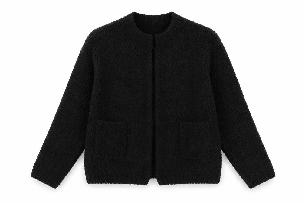 Womens UK Size M Marks and Spencer Black Cardigan Jumper