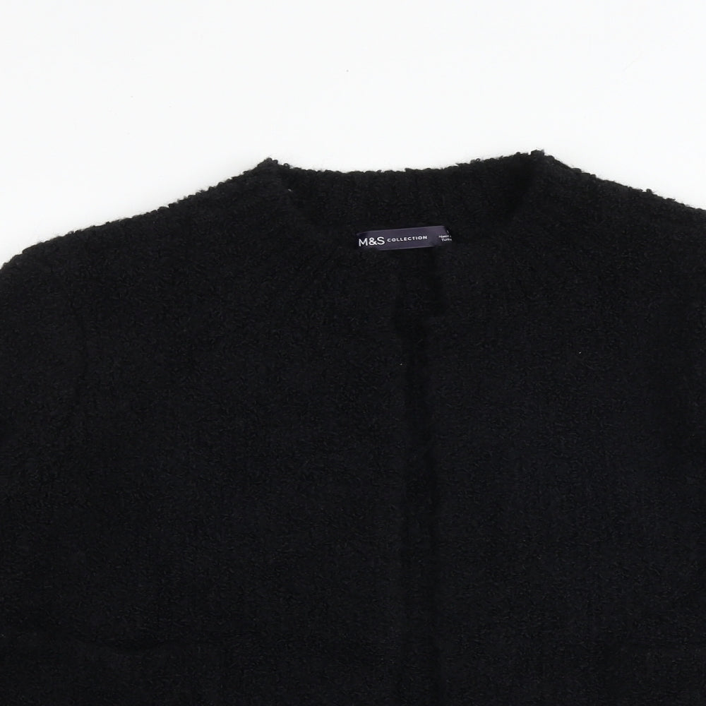 Womens UK Size M Marks and Spencer Black Cardigan Jumper