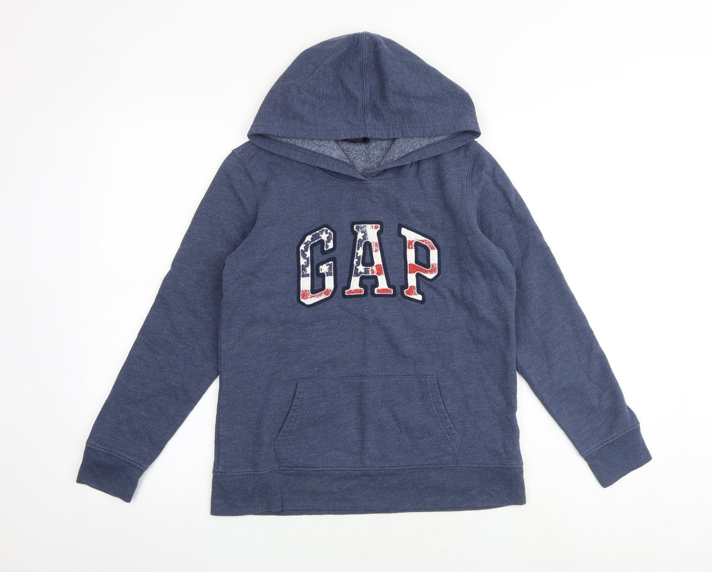 Gap Womens Blue Cotton Pullover Hoodie Size S Pullover