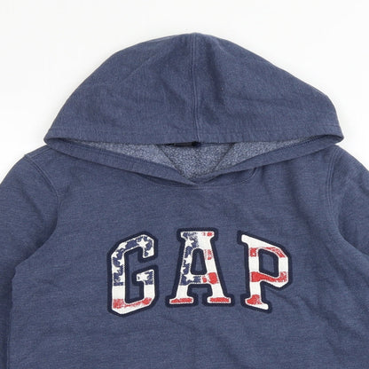 Gap Womens Blue Cotton Pullover Hoodie Size S Pullover