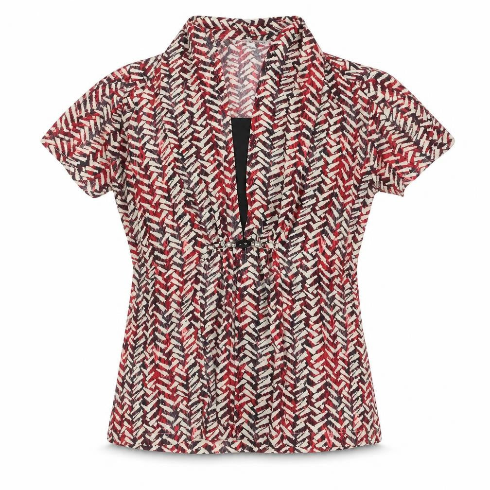 Womens UK Size L Notations Multicoloured Basic Blouse