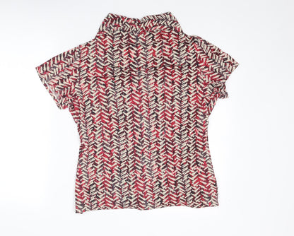 Womens UK Size L Notations Multicoloured Basic Blouse