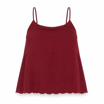 Womens UK Size 16 Boohoo Red Basic Tank