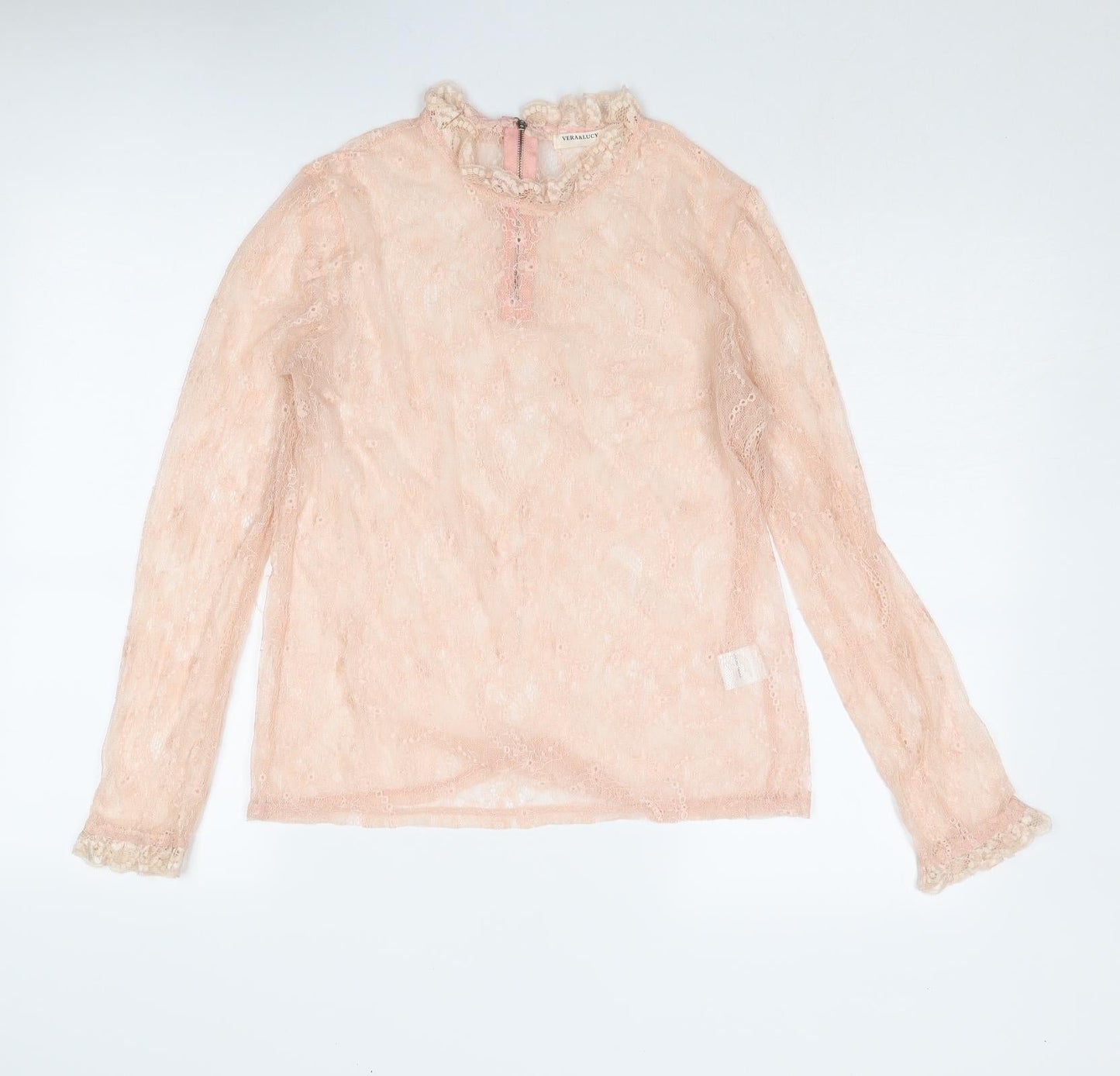 Womens UK Size L Vera & Lucy Pink Basic Blouse