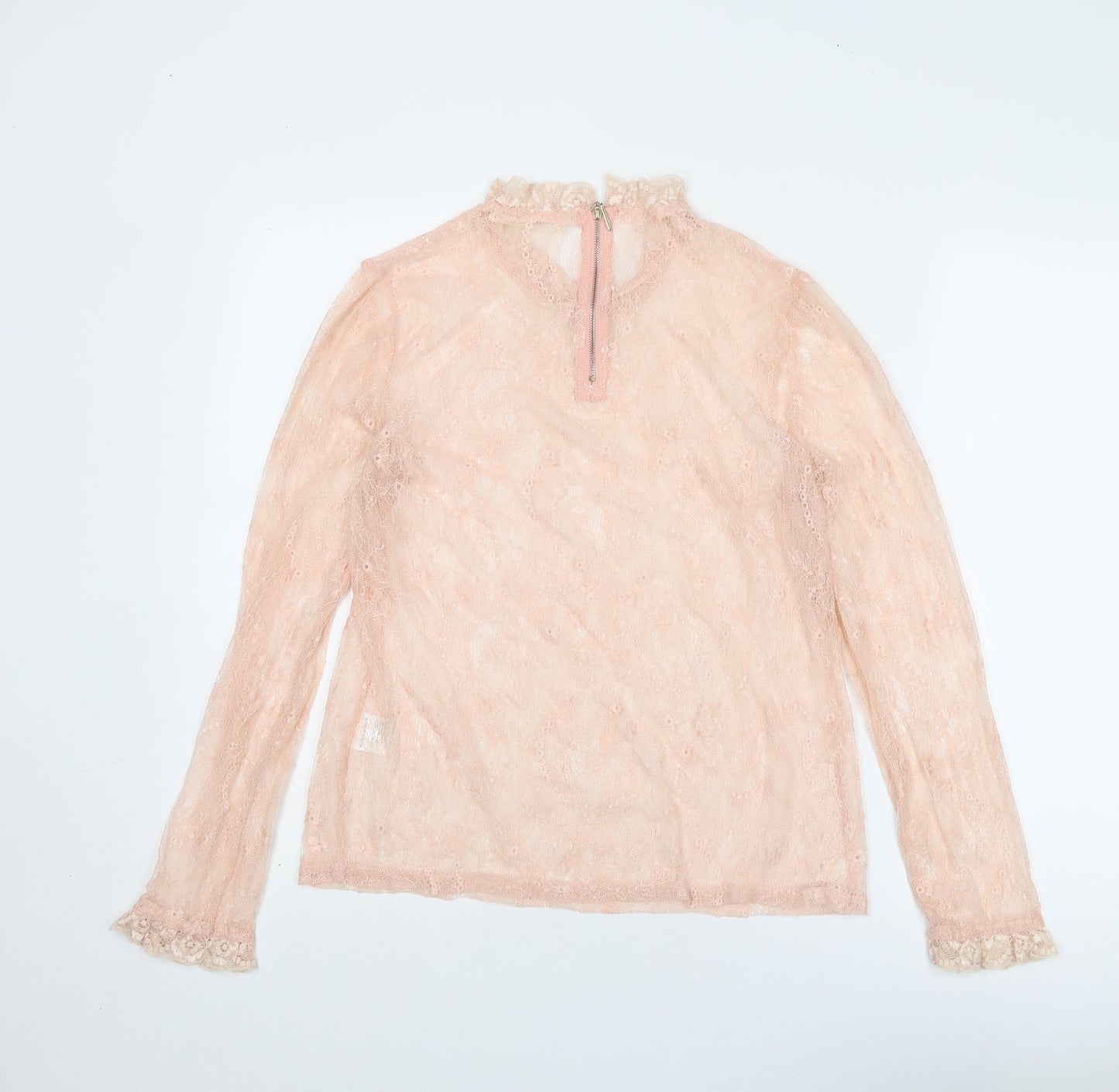 Womens UK Size L Vera & Lucy Pink Basic Blouse
