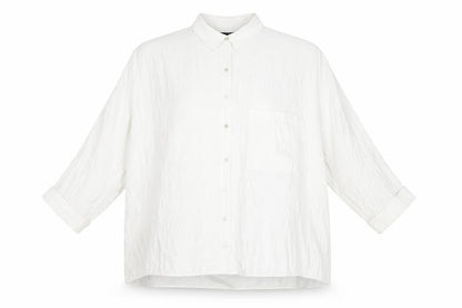 Womens UK Size S Zara White Basic Button-Up