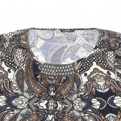 Womens UK Size 18 Roman Multicoloured Basic Blouse