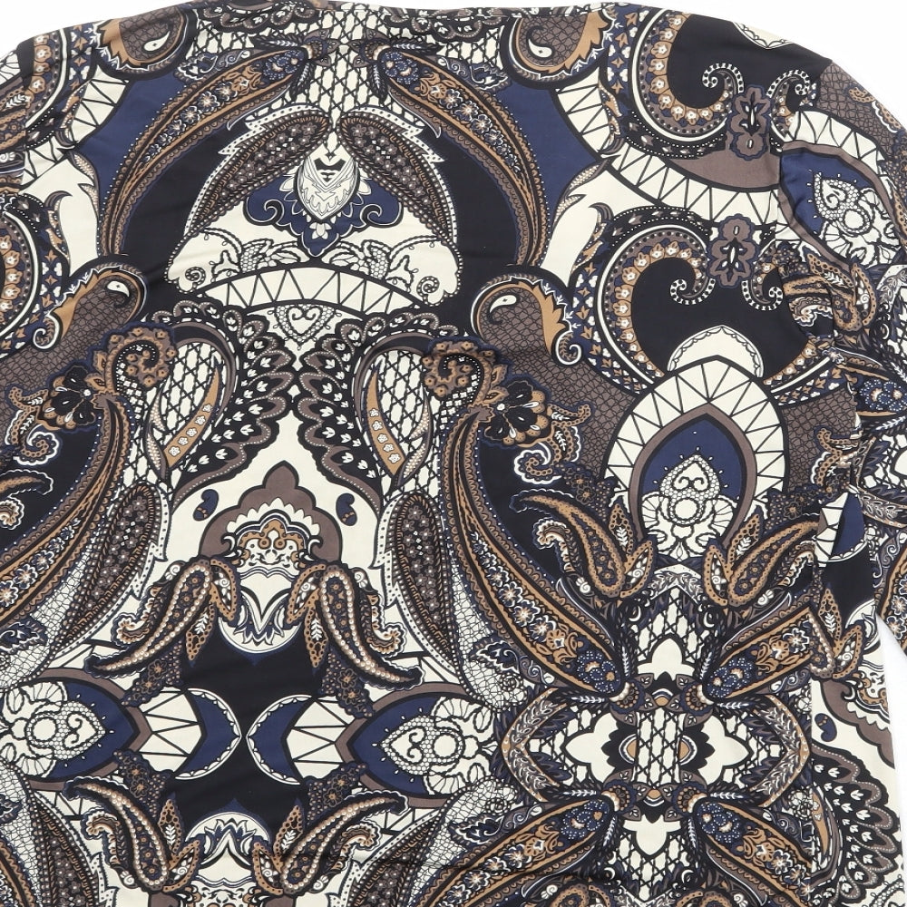 Womens UK Size 18 Roman Multicoloured Basic Blouse