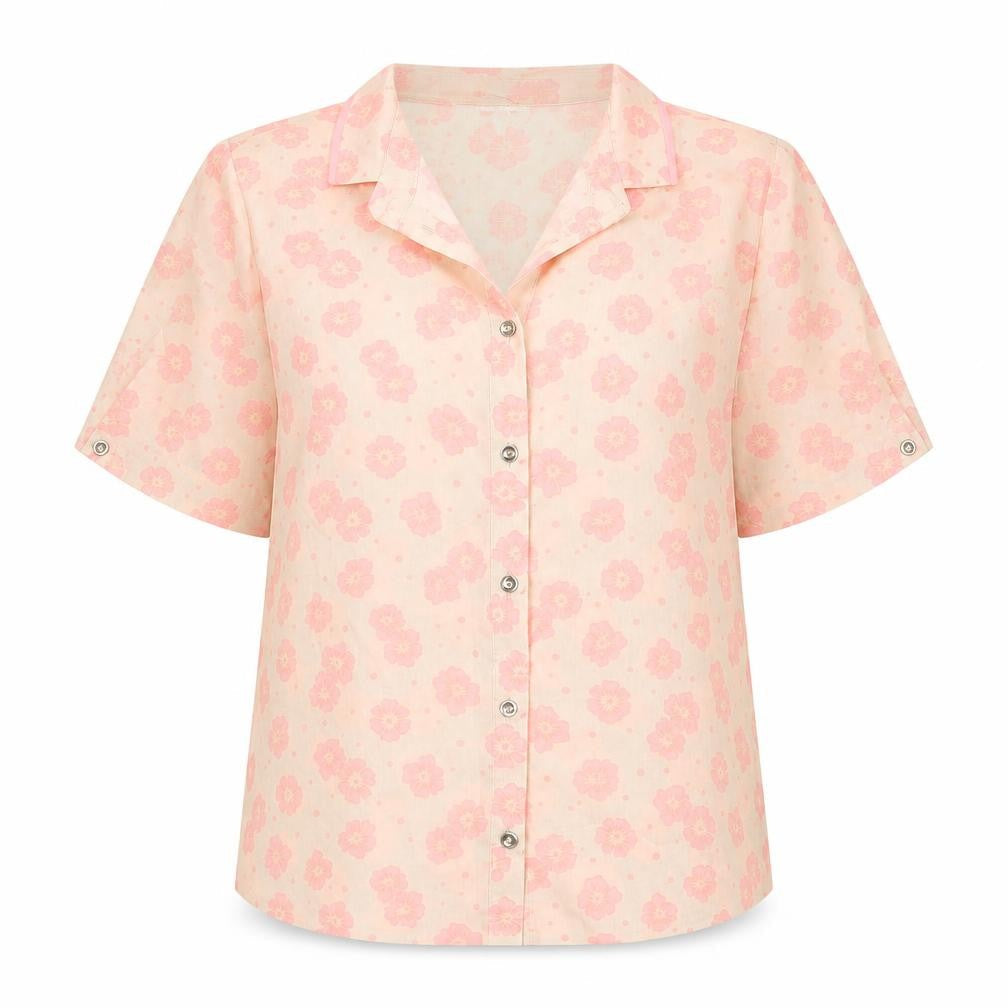 Womens UK Size 6 River Island Beige Basic Button-Up