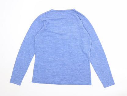 Womens UK Size 12 Classic Blue Pullover Jumper