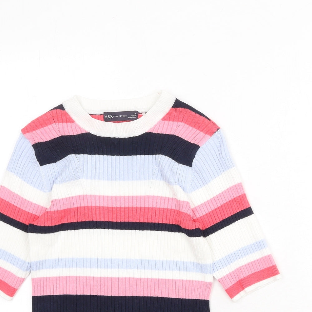 Womens UK Size 8 Marks and Spencer Multicoloured Pullover Jumper