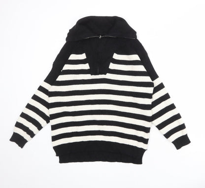 Womens UK Size 10 Izabel London Black Pullover Jumper