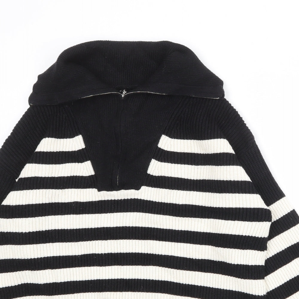 Womens UK Size 10 Izabel London Black Pullover Jumper