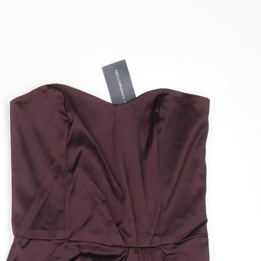 French Connection Womens Purple Viscose Cropped Tank Size 8 Sweetheart