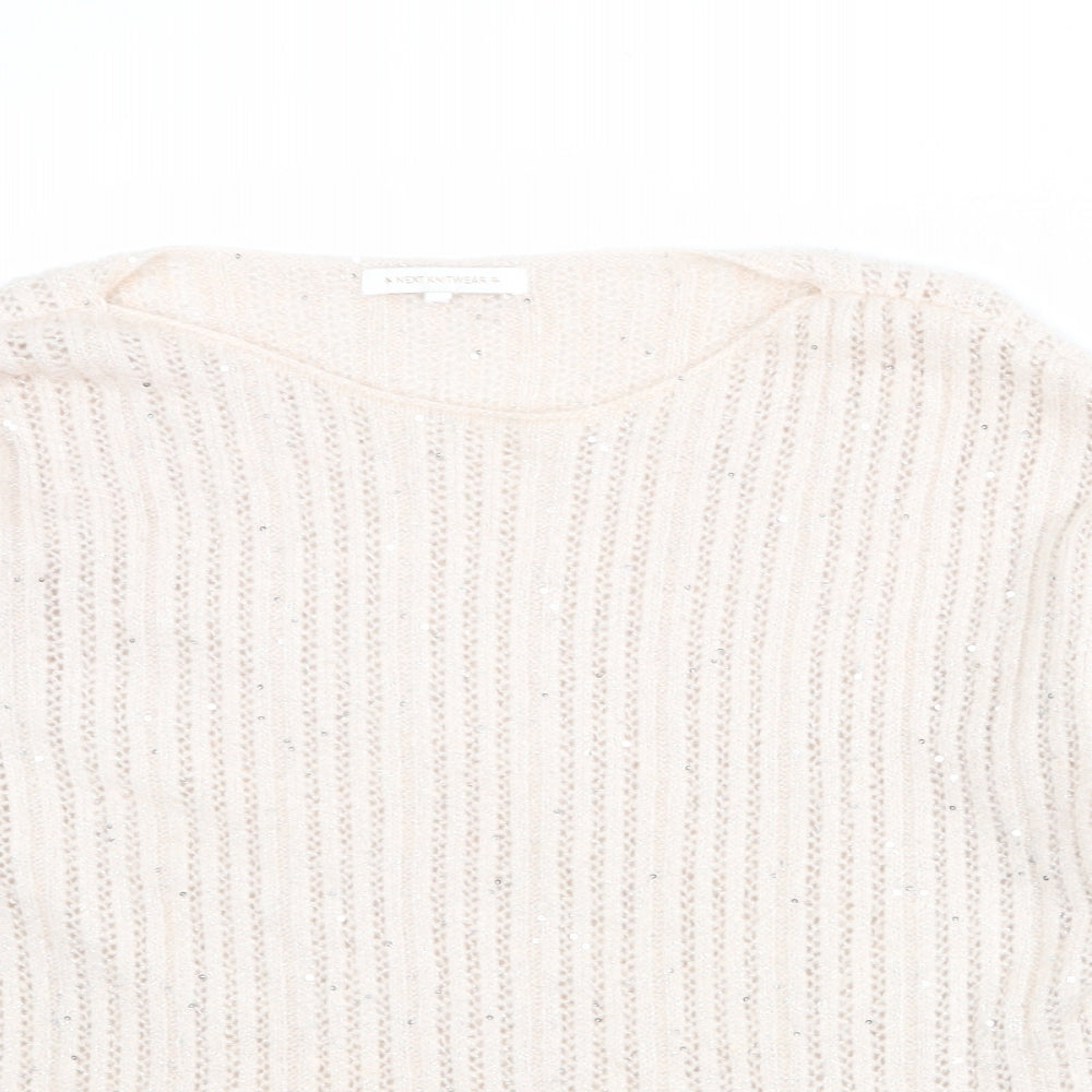 Womens UK Size L NEXT Pink Pullover Jumper