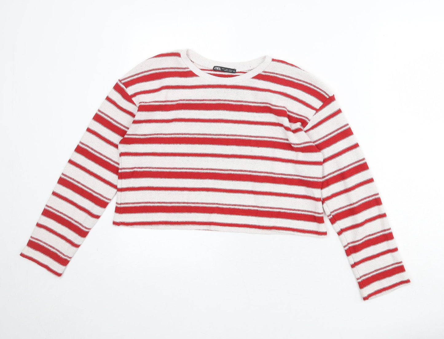 Womens UK Size S Zara White Pullover Jumper