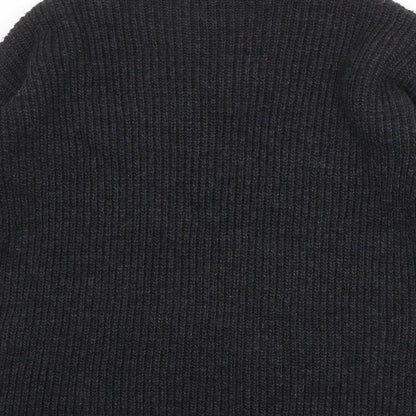 Marks and Spencer Womens Grey Mock Neck Acrylic Pullover Jumper Size S