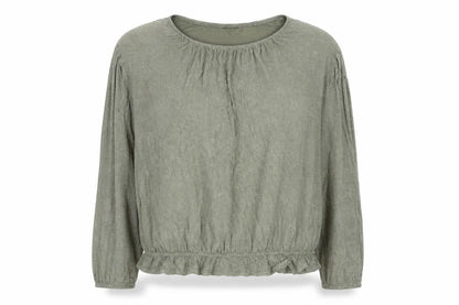 Womens UK Size 12 M&Co Green Basic Blouse