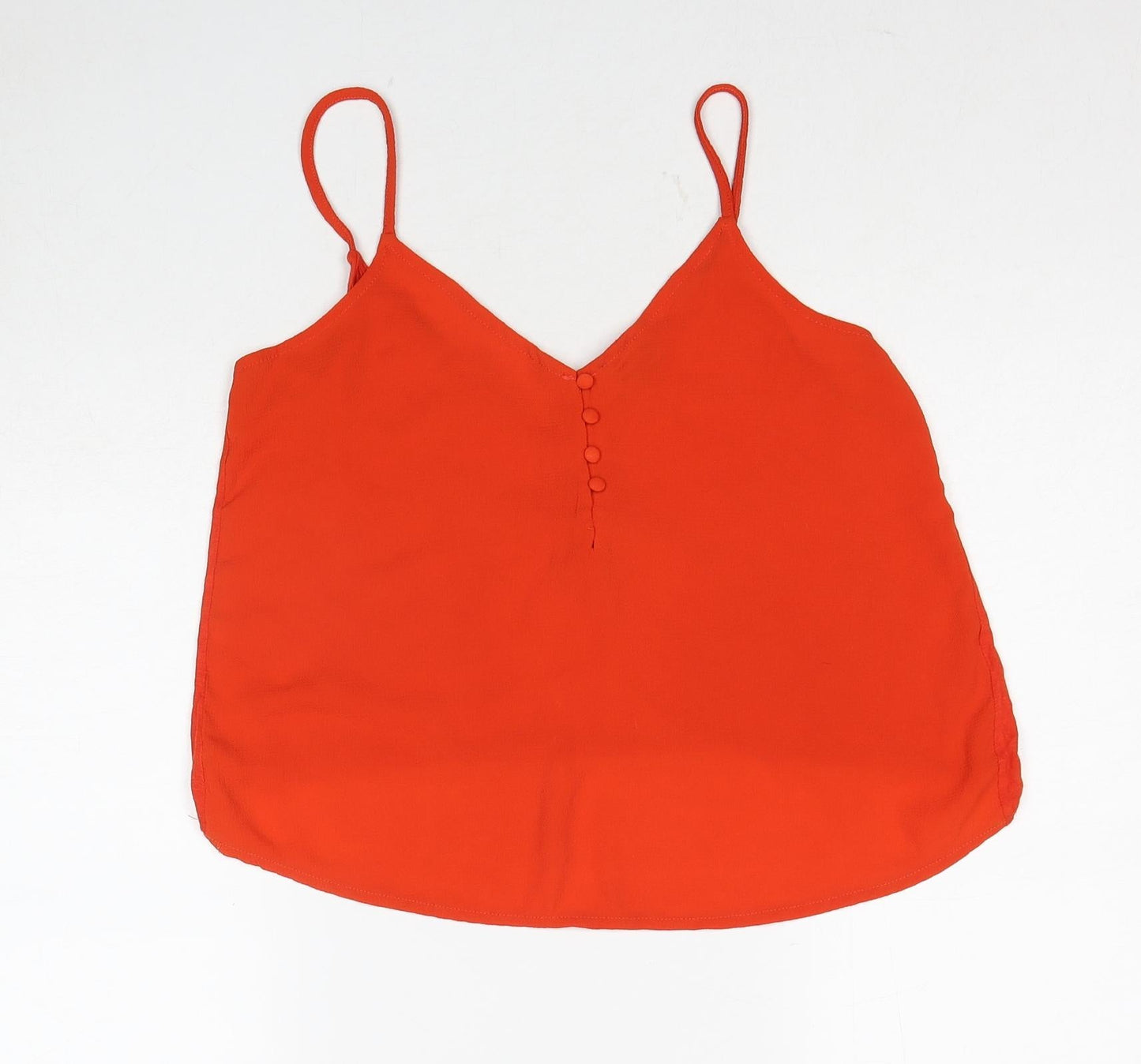 Womens UK Size M TALLY WEiJL Red Basic Tank