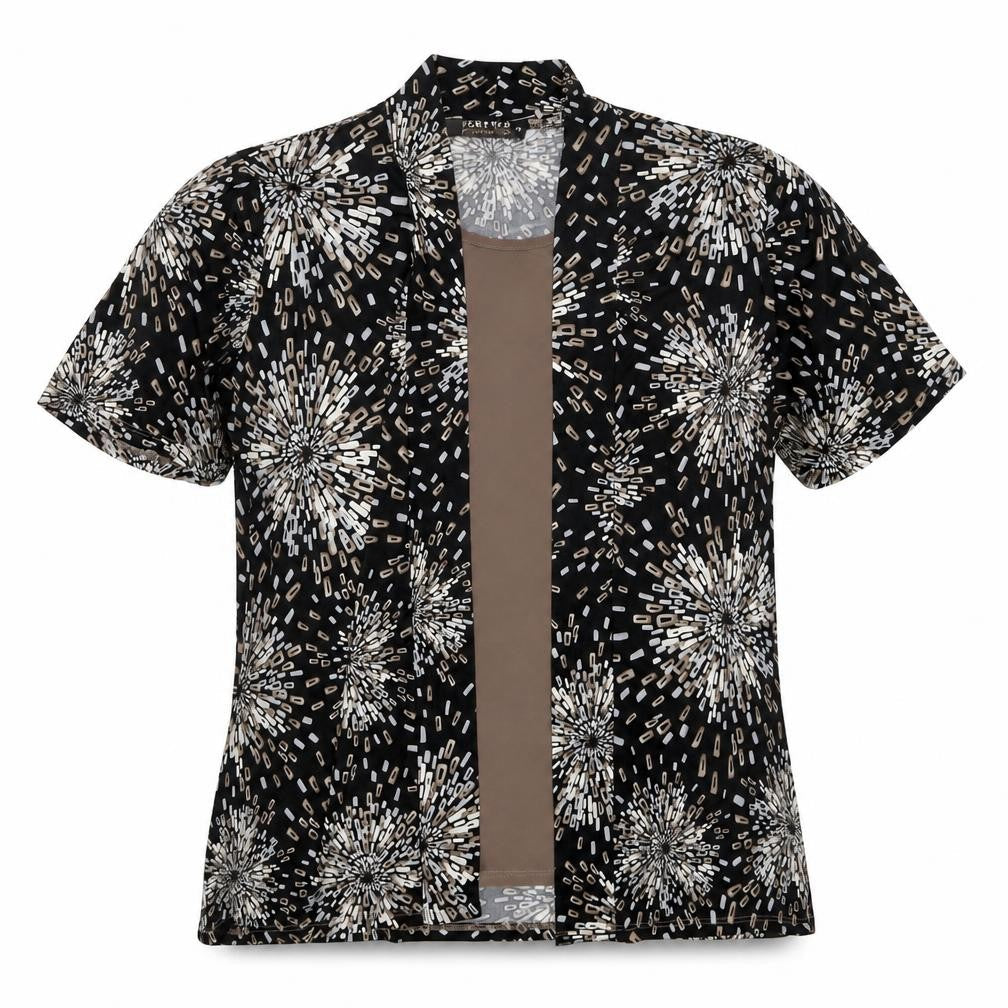 Womens UK Size M Forever Multicoloured Basic Blouse