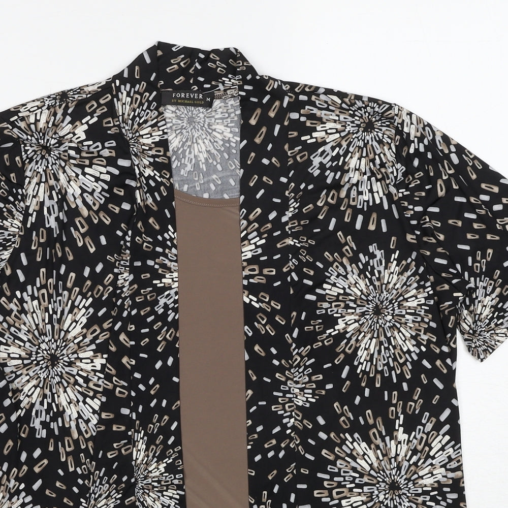 Womens UK Size M Forever Multicoloured Basic Blouse