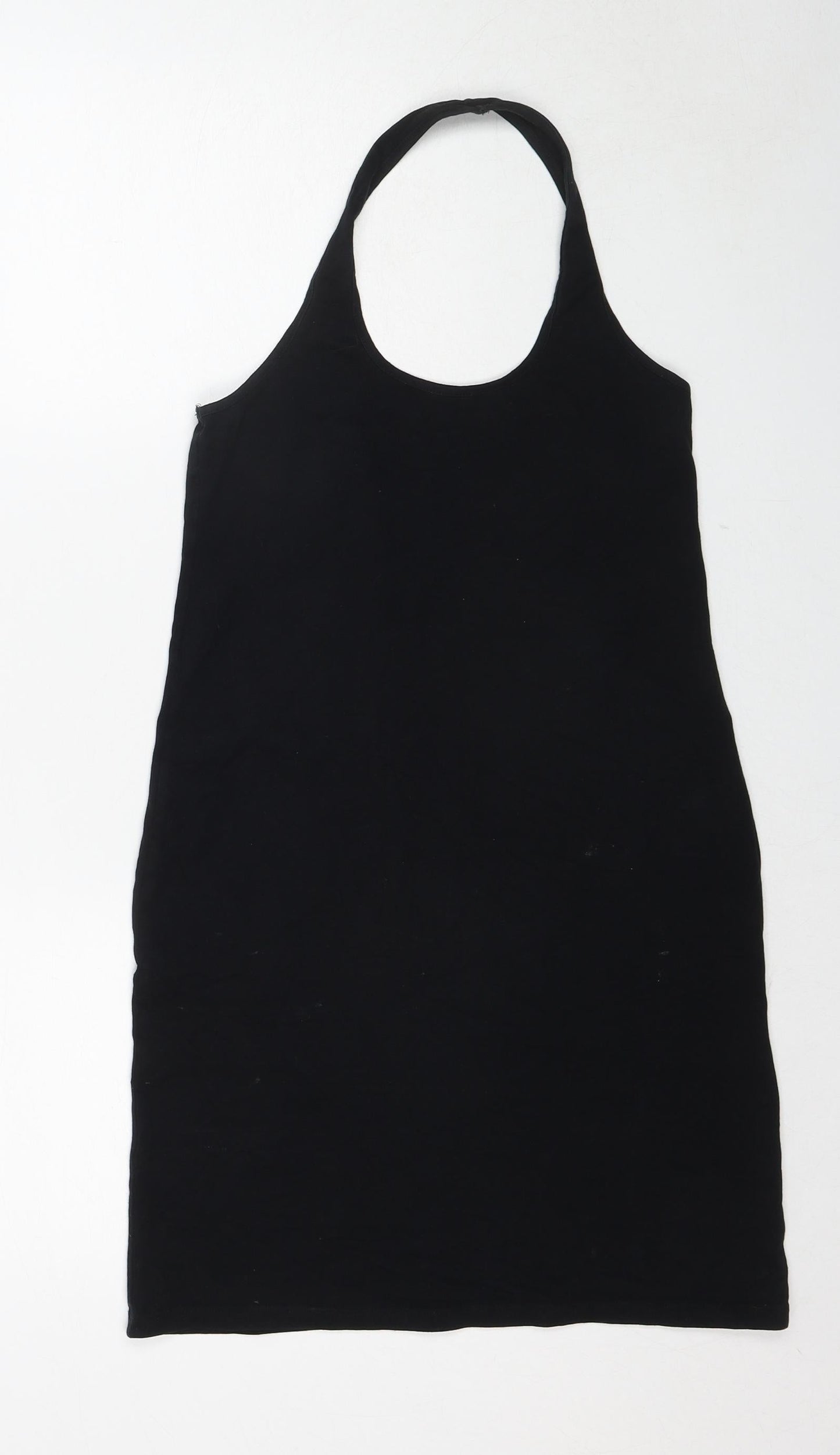 COLLUSION Womens Black Cotton A-Line Size 12 Halter Pullover