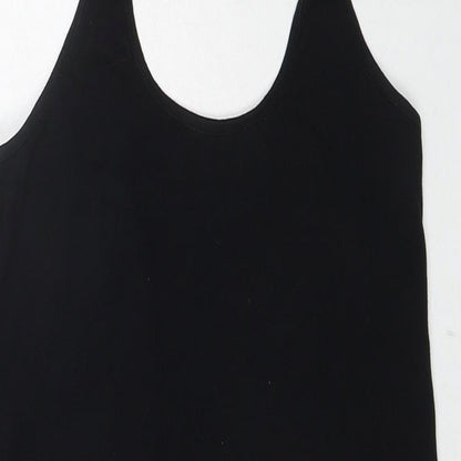 COLLUSION Womens Black Cotton A-Line Size 12 Halter Pullover