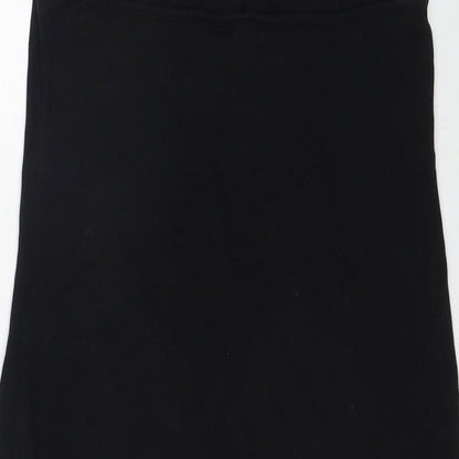 COLLUSION Womens Black Cotton A-Line Size 12 Halter Pullover