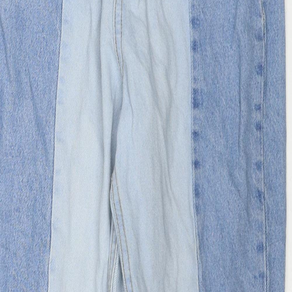 Womens UK Size 8 Stradivarius Regular Fit Straight Blue Jeans