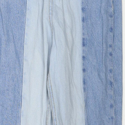 Womens UK Size 8 Stradivarius Regular Fit Straight Blue Jeans